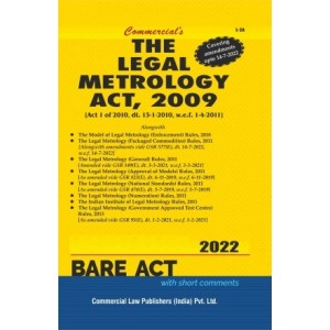 Commercial's The Legal Metrology Act, 2009 Bare Act 2022